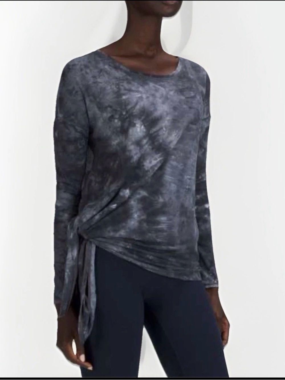 Lululemon To The Point Long Sleeve Mist Diamond Dye Glacier Grey Moonwalk 8